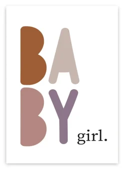 Pepermints Wenskaart Baby Girl.