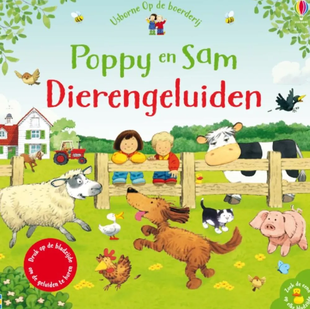 Uitgeverij Usborne Poppy en Sam Dierengeluiden