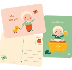 Bora Postkaart Hello little girl