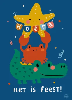 Bora Postkaart Zee Het is feest