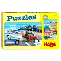 Haba Puzzels In actie 24pcs set  2-delig