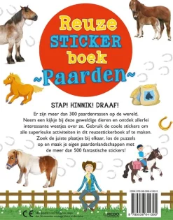 Houtendiershop Reuze stickerboek Paarden