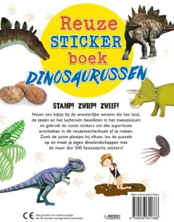 Houtendiershop Reuzestickerboek Dinosaurussen