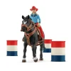 Schleich Barrel Racing met Cowgirl