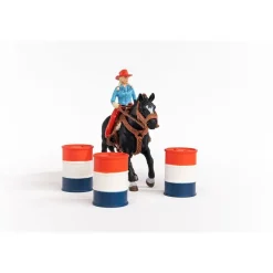 Schleich Barrel Racing met Cowgirl