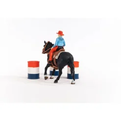 Schleich Barrel Racing met Cowgirl