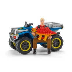 Schleich Speelset Vlucht van Velociraptor op Quad 41466