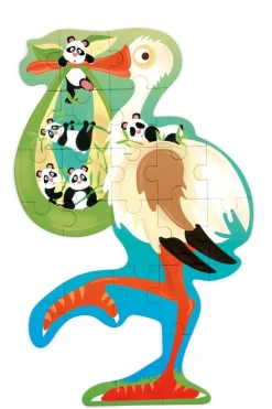 Scratch Contour Puzzel Ooievaar 26 pcs