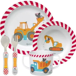sigikid Dinner Set Bouw Melamine