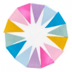 Sjaalmetverhaal Viltslinger Vlag Pasteltinten