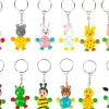 Small Foot Sleutelhanger Jonge Dieren Hout Set 12-delig