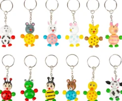 Small Foot Sleutelhanger Jonge Dieren Hout Set 12-delig
