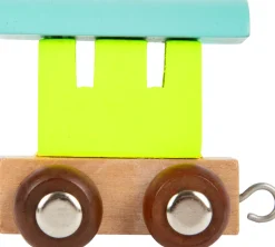 Small Foot Lettertrein Pastelkleur Hout