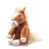 Steiff Knuffel Paard Soft Cuddly Friends Gola Zittend
