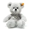 Steiff Knuffel Teddybeer Fynn grijs 28cm