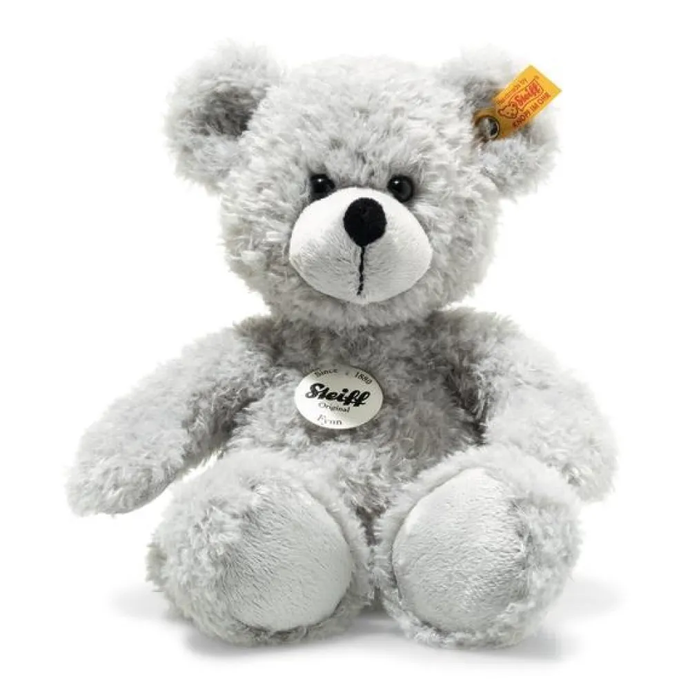 Steiff Knuffel Teddybeer Fynn grijs 28cm