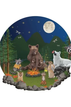 Sticky Tales Muursticker Groot Beer met zijn Vriendjes