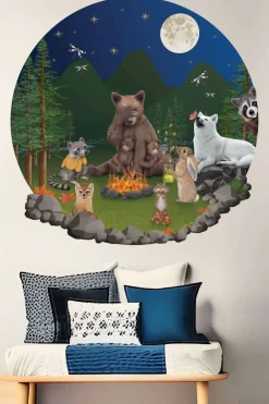 Sticky Tales Muursticker Groot Beer met zijn Vriendjes