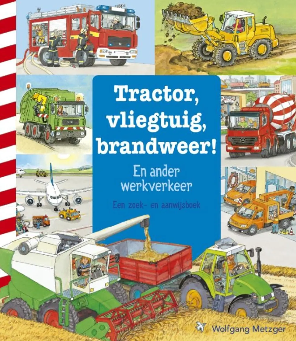 Houtendiershop Tractor, vliegtuig, brandweer!