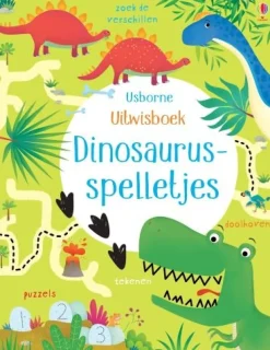 Uitgeverij Usborne Uitwisboek Dinosaurusspelletjes
