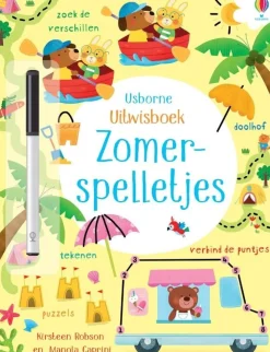 Uitgeverij Usborne Uitwisboek Zomerspelletjes