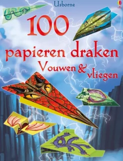 Uitgeverij Usborne Vouwen & vliegen 100 papieren draken