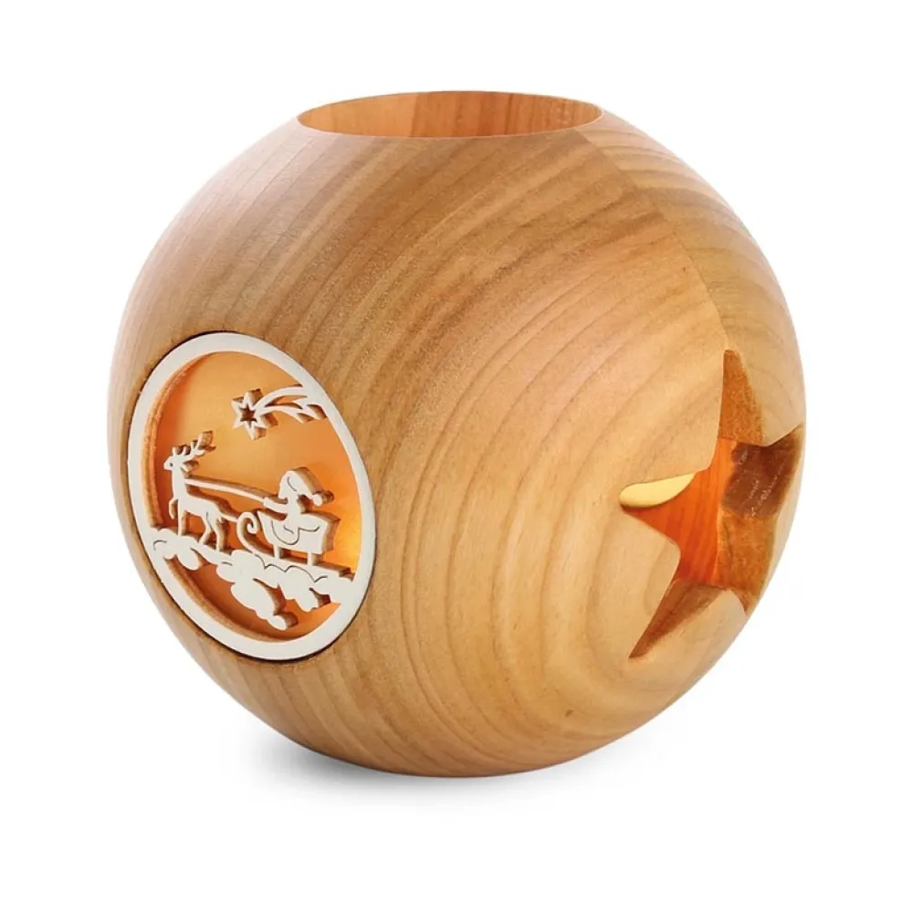 Waldfabrik Sfeerlicht met Waxinelichthouder Kerstman Arrenslede