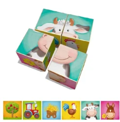 Weizenkorn Blokkenpuzzel Boerderij Hout