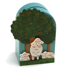 Weizenkorn Spaarpot 3D Schaap Hout