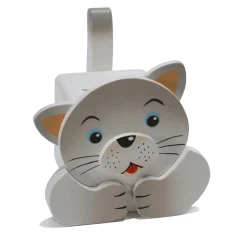 Weizenkorn Spaarpot Kat Hout