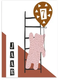 Pepermints Wenskaart 7 Jaar Kat