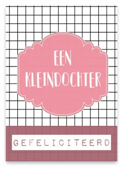 Pepermints Wenskaart Een Kleindochter Gefeliciteerd