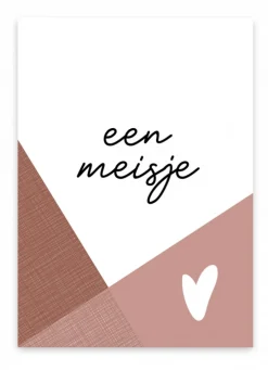 Pepermints Wenskaart een meisje