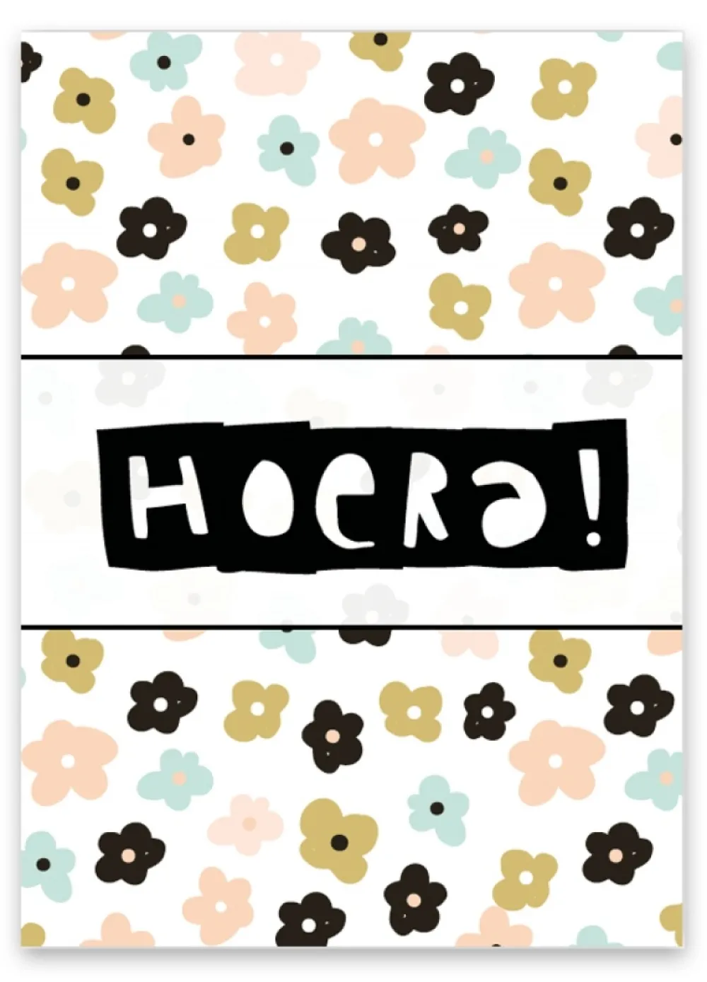 Pepermints Wenskaart Hoera!