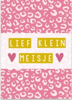 Pepermints Wenskaart Lief Klein Meisje (panter)
