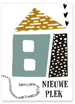 Pepermints Wenskaart Nieuwe Plek