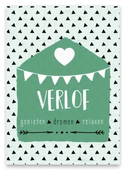 Pepermints Wenskaart Verlof Genieten Dromen Relaxen