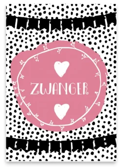 Pepermints Wenskaart Zwanger