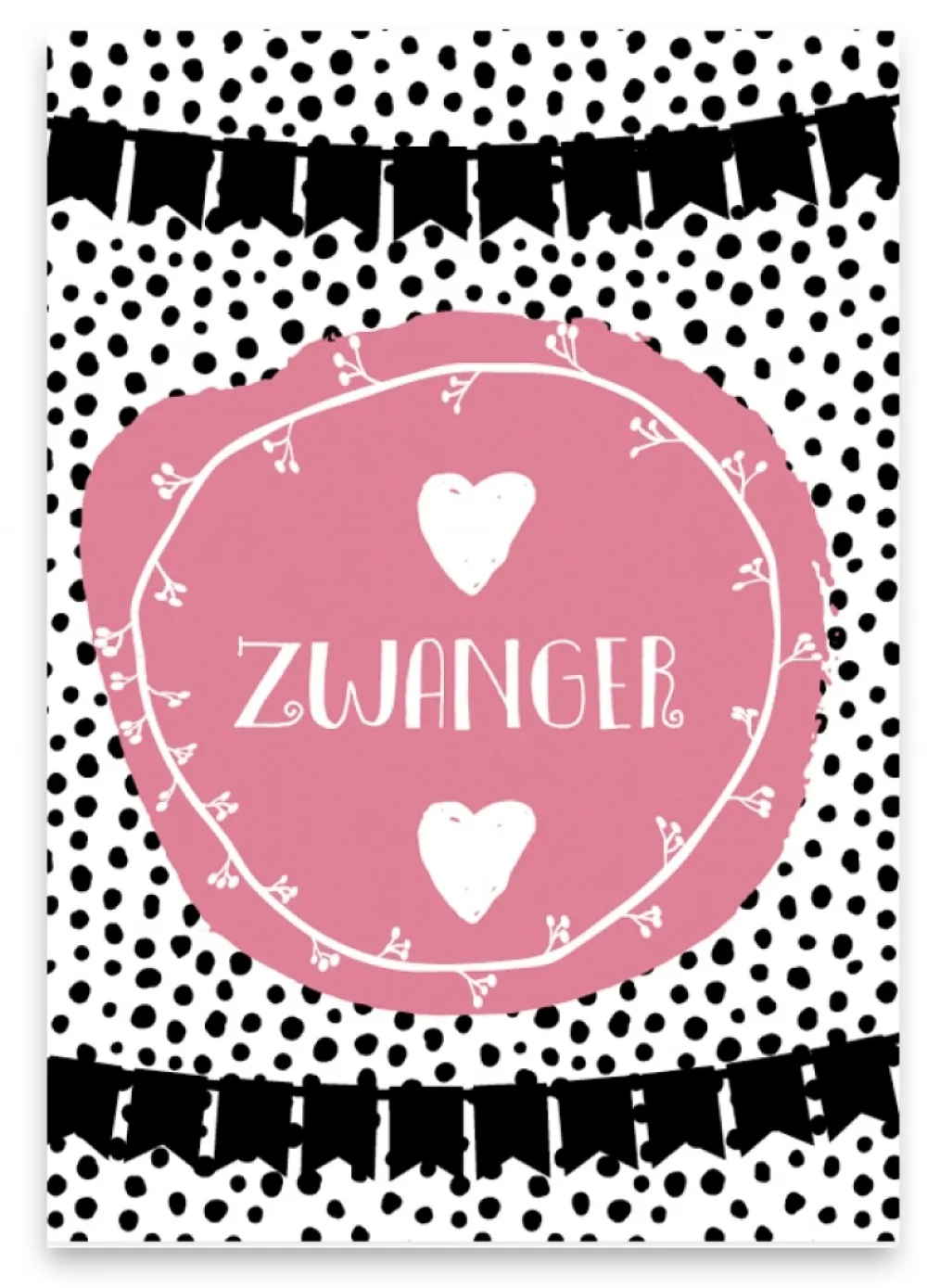 Pepermints Wenskaart Zwanger