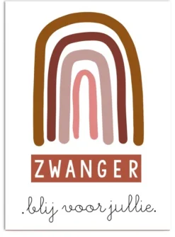 Pepermints Wenskaart Zwanger blij voor jullie