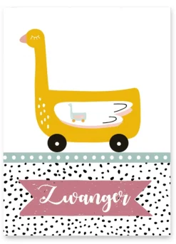 Pepermints Wenskaart Zwanger (eend)