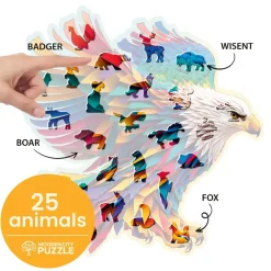 Wooden City Puzzel Hout Bright Eagle 250pcs