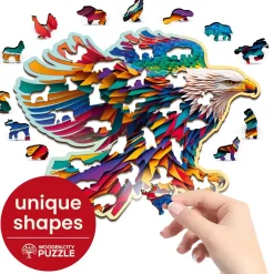 Wooden City Puzzel Hout Bright Eagle 250pcs
