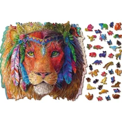 Wooden City Puzzel Hout Mystic Lion 505pcs