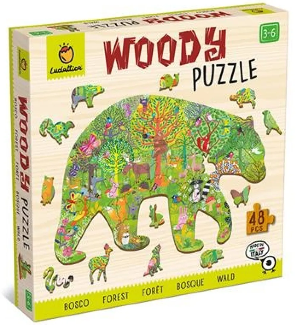 Woody Houten Puzzel Speelset Bos