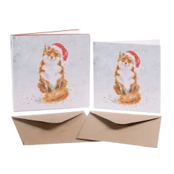 Wrendale Designs Kerstkaarten Festive Fox Set 8-delig