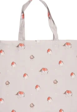 Wrendale Designs Opvouwbare Boodschappentas Roodborstje The Jolly Robin