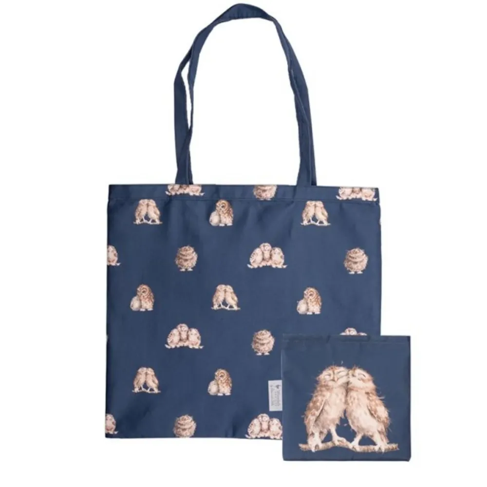Wrendale Designs Opvouwbare Boodschappentas Uil Bird of a Feather