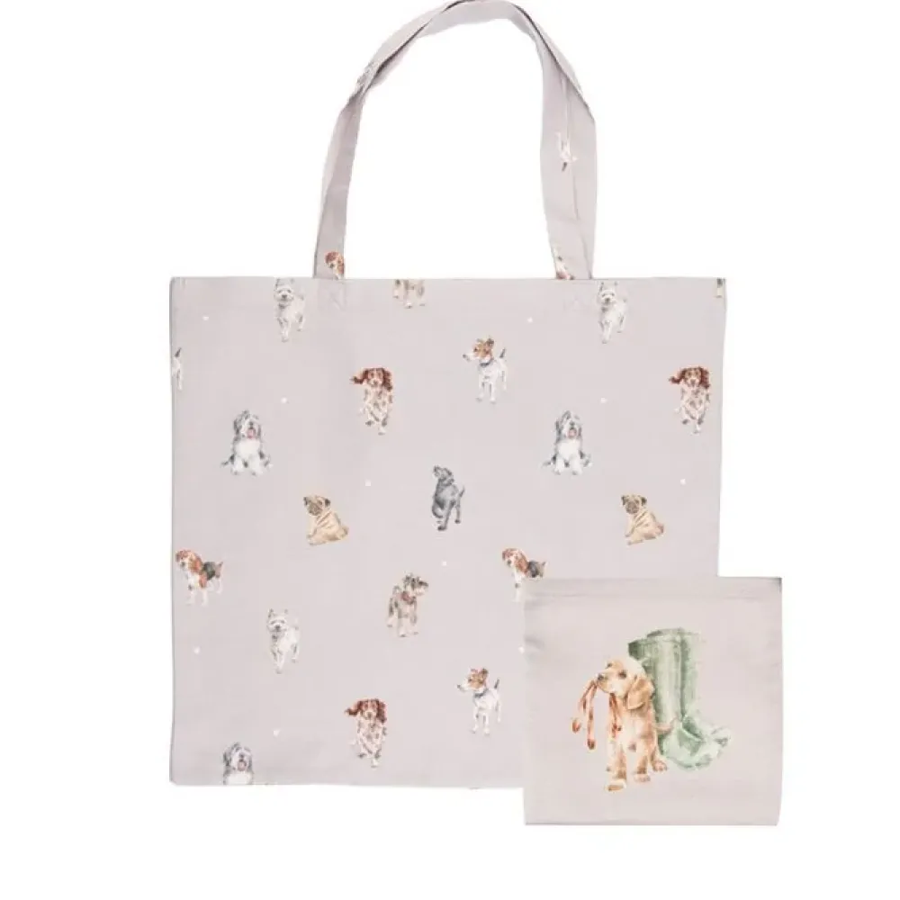 Wrendale Designs Opvouwbare Boodschappentas Hond A Dog's Life