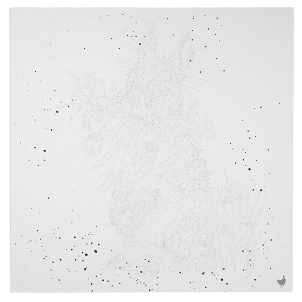 Wrendale Designs Paint by Numbers - Head Clover Heels (Rabbit)